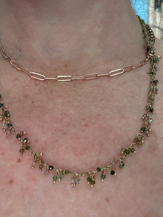 Anthropologie Jewelry - Anthropologie Beaded Chain Necklace
